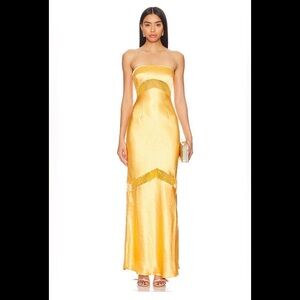 Runaway The Label Melrose Dress in Golden